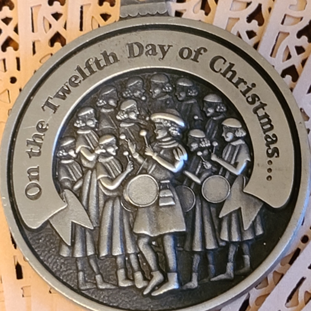 On the twelfth day of Christmas pewter ornament